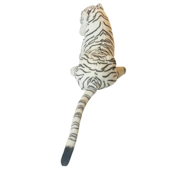Kelly Toy Large Blue Eyes White Tiger Plush Stuffed Toy Animal Kelly Large Cat - Picture 4 of 11